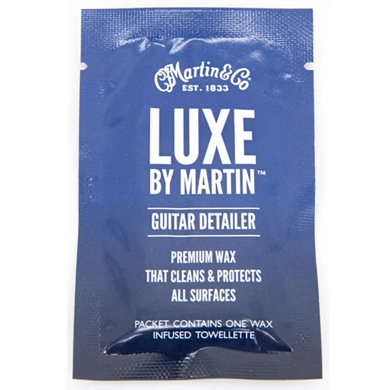 Martin Guitars 18A0111 Luxe by Martin Guitar Detailer Wax Infused Towellette Mega Sale