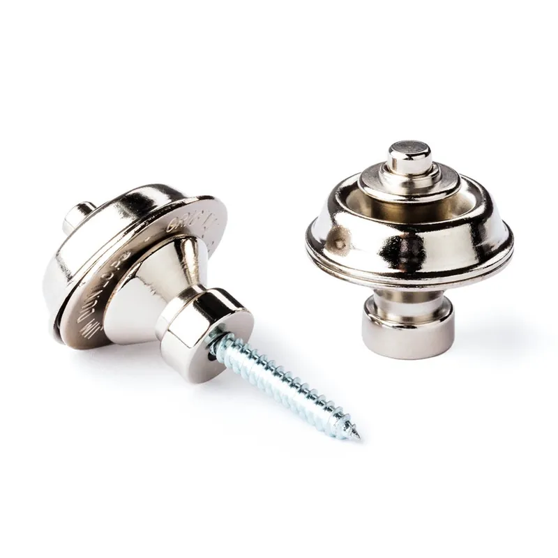 Dunlop SLS1501N Straplok Strap Retainers (Pair), Traditional Design, Nickel Flash Sale