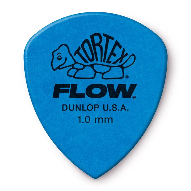Fan Favorite Dunlop 558P100 Tortex Flow Standard Pack, 12 Picks, 1.00mm, Blue