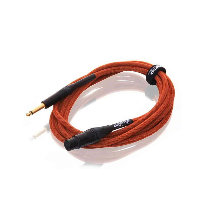 Modern Orange Amplification Microphone Cable, 10ft, Orange