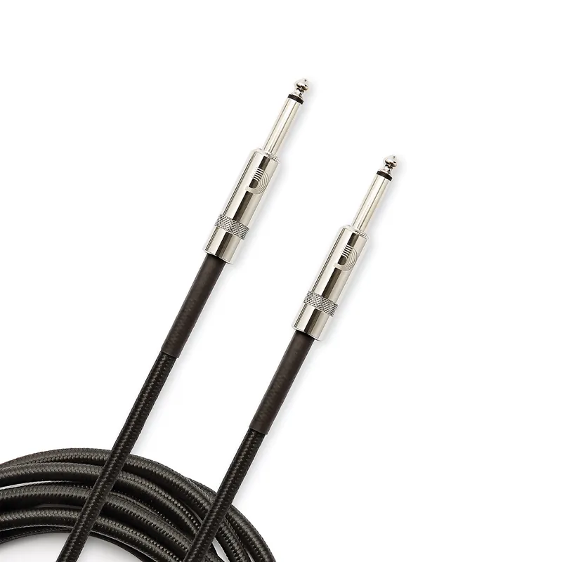 Planet Waves PW-BG-20BK Custom Series Braided Instrument Cable, Black, 20' Wholesale