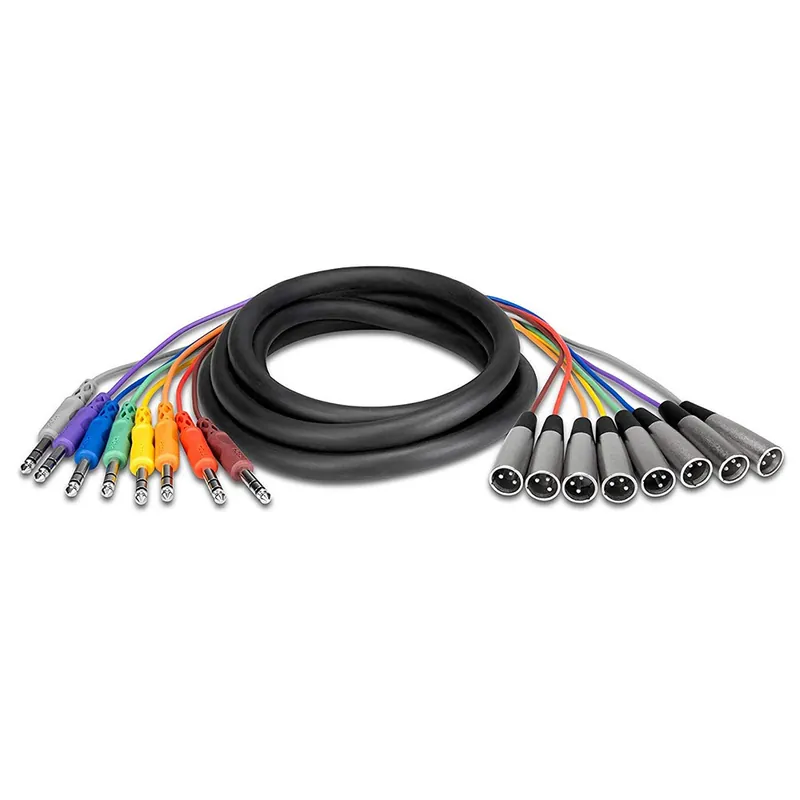 Hosa Technology Balanced Snake 1/4IN TRS to XLR3M, 3m 3 Meters, 9ft 9 Feet Crafted