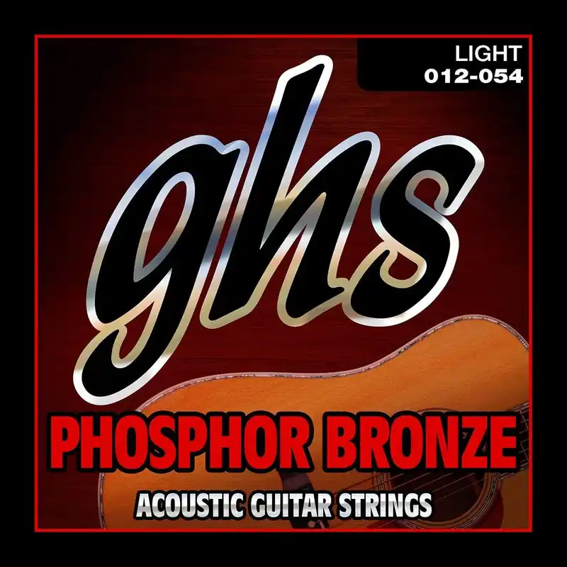 GHS S325 Phosphor Bronze Acoustic Guitar Strings, Light (12-54) Markdown