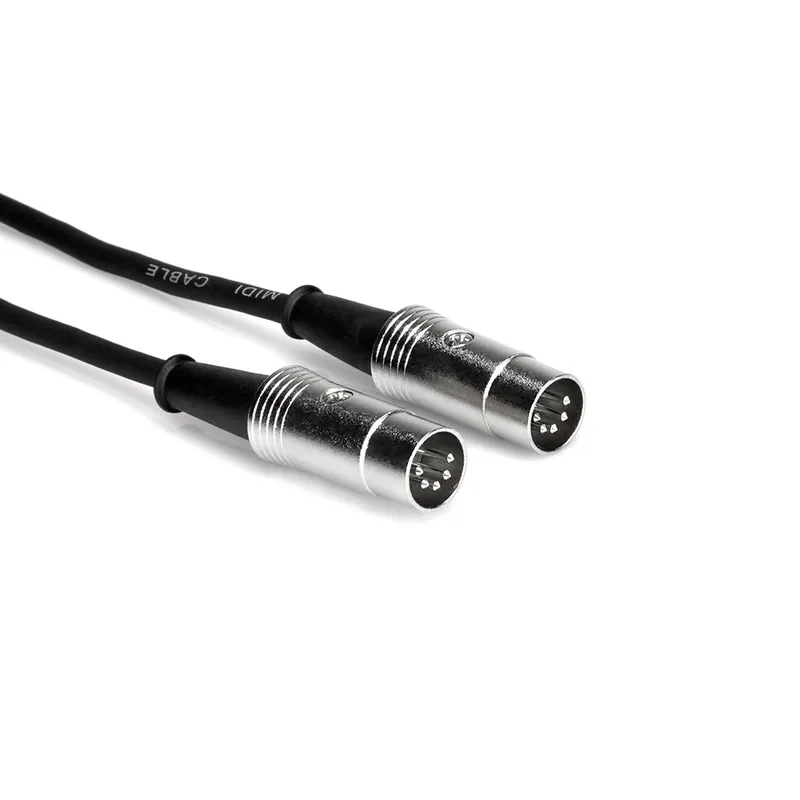 High Quality Hosa MID-505 Pro MIDI Cable, Serviceable 5-pin DIN to Same, 5 ft