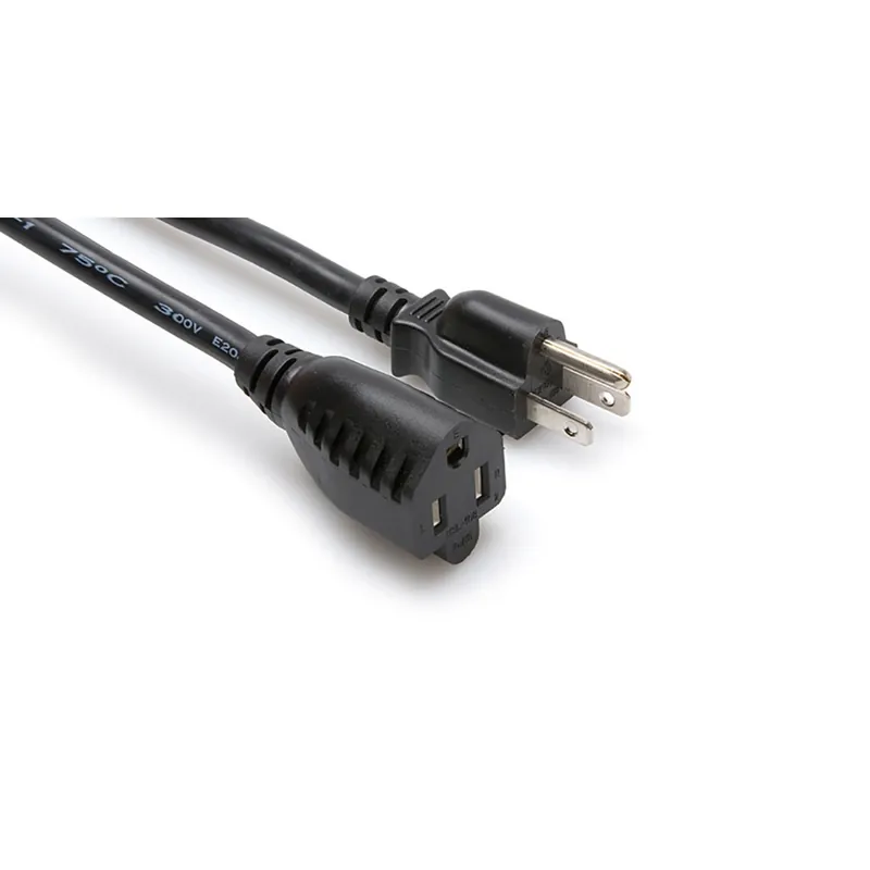 Hosa PWX-415 Power Extension Cord, NEMA 5-15R to NEMA 5-15P, 15 ft Exclusive Offer