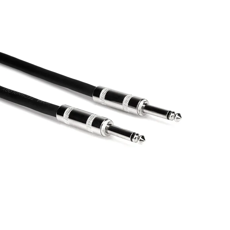 Modern Hosa SKJ-610 Speaker Cable, Hosa 1/4 in TS to Same, 10 ft