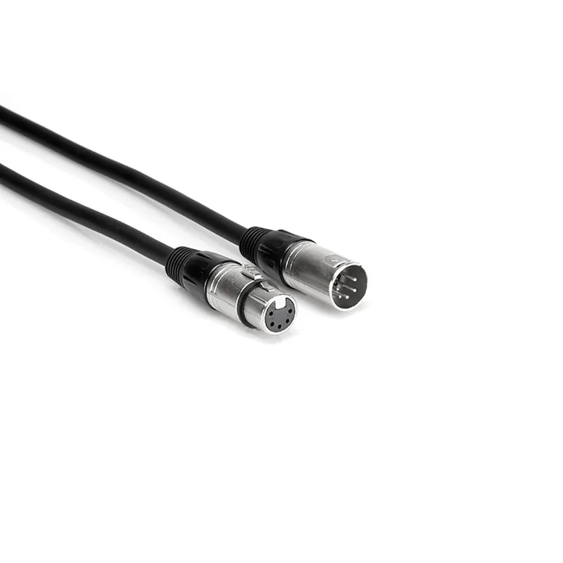 Warranty Included Hosa DMX-010 DMX512 Cable, XLR5M to XLR5F, 24 AWG X 4 OFC, 120-ohm Cable