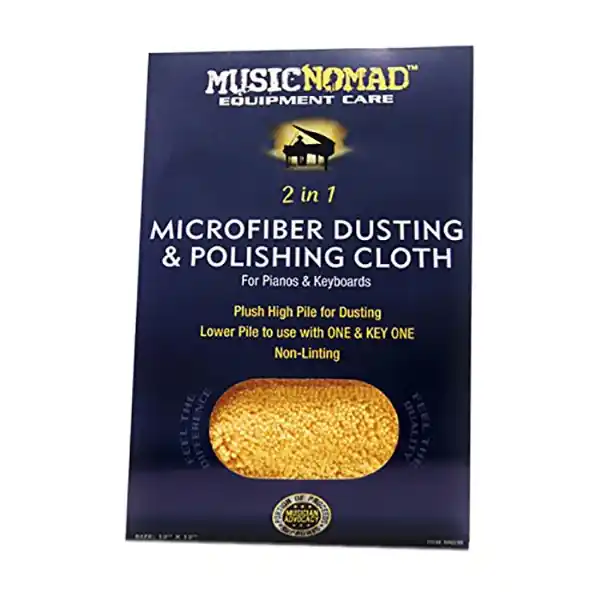 Place Order Music Nomad 12'' x 12'' Microfiber Dusting & Polishing Cloth, Pianos & Keyboards