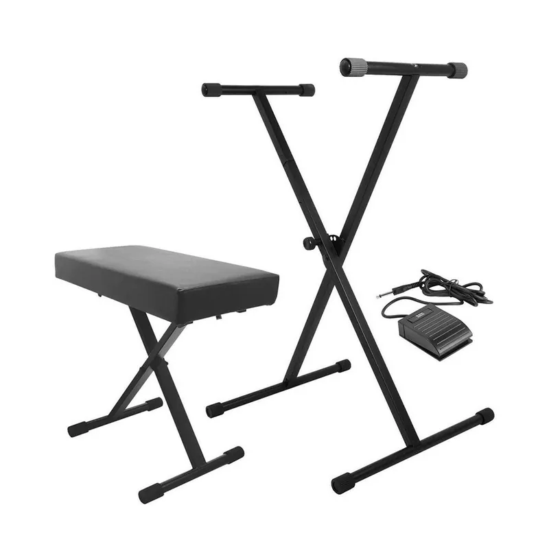 On-Stage KPK6520 Keyboard Stand/Bench Pack with Sustain Pedal In Demand