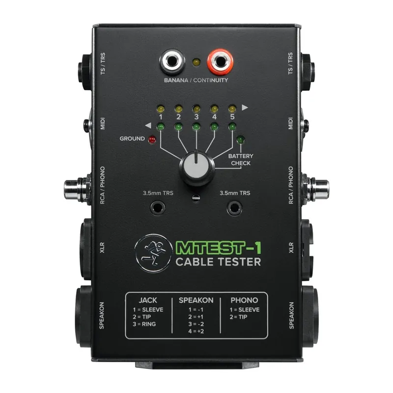 Must Have Mackie MTest-1 Cable Tester