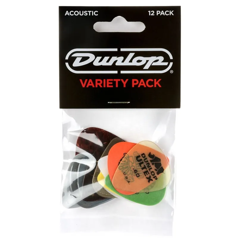 Dunlop PVP112 Acoustic Guitar Pick Variety Pack - 12 Pack Limited Time