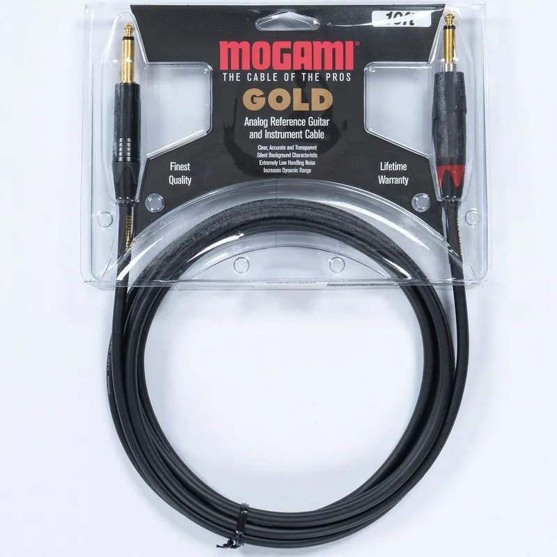 Direct From Factory Mogami Gold Instrument Silent S Guitar Cable, Straight to Straight, 10-Foot