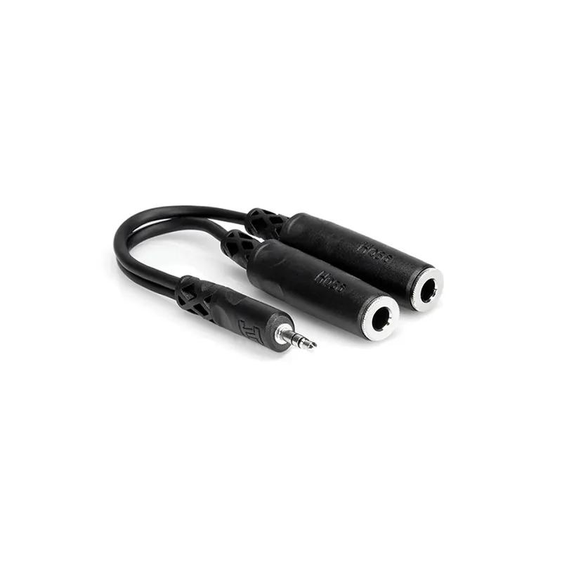 Free Shipping Hosa YMP-233 Y Cable, 3.5 mm TRS to Dual 1/4 in TRSF