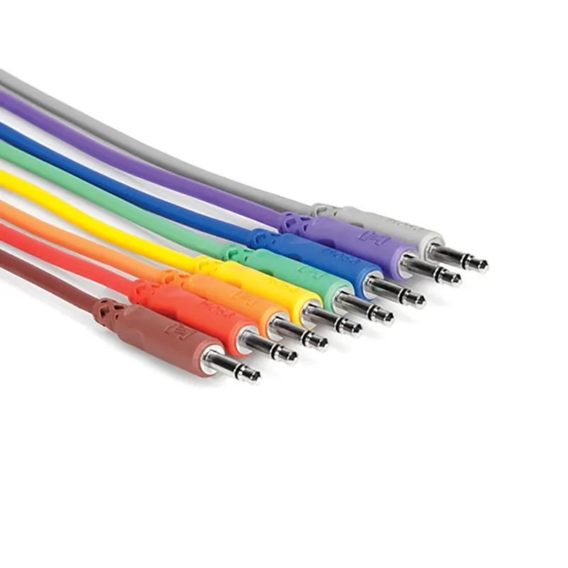 Hosa CMM-845 Unbalanced Eurorack Modular Patch Cables, 3.5 mm TS to Same, 1.5 ft No Minimum Order