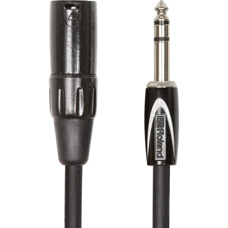 Top Rated Roland Black Series 1/4TRS to XLR Male Interconnect Cable - 5 ft