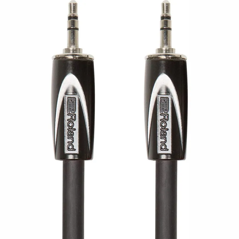 Free Shipping Roland Black Series 3.5mm TRS to Same Balanced Interconnect Cable - 5 ft