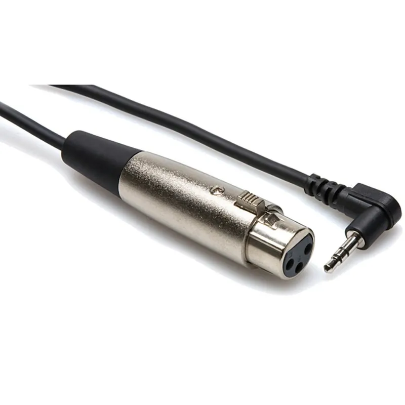 Hosa XVM-105F Microphone Cable Right-angle 3.5 mm TRS to XLR3F, 5 ft Grab Now