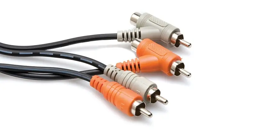 Hosa CRA-202PB Stereo Interconnect Dual RCA to Dual Piggyback RCA (2m, 6.6ft) Flash Sale