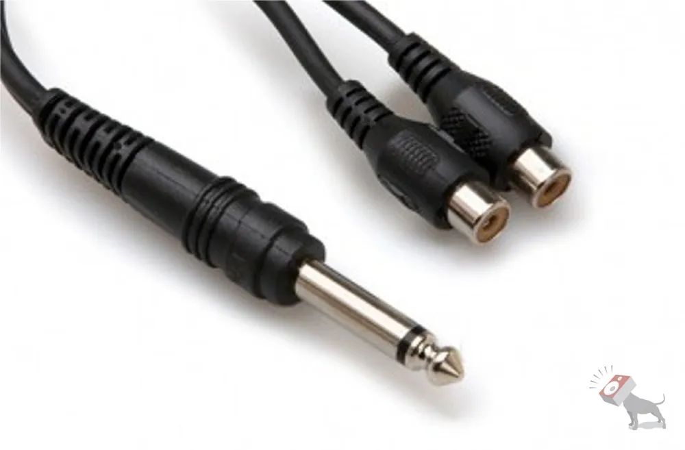 Best Price Hosa YPR-103 1/4TS Male Mono To Dual RCA Female Y Adapter