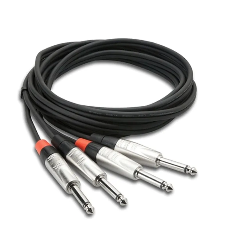 Hosa Technology HPP-010X2 Pro Stereo Interconnect Dual 1/4 in TS to Same 10ft HPP 010X2 Original