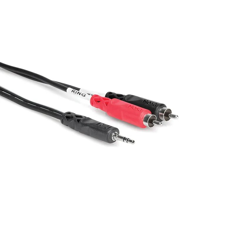 Hosa CMR-203 Stereo Breakout, 3.5 mm TRS to Dual RCA, 3 ft Cable Trusted Brand