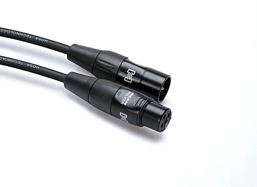 Hosa HMIC-025 Pro Microphone Cable, REAN XLR3F to XLR3M, 25ft Brand New