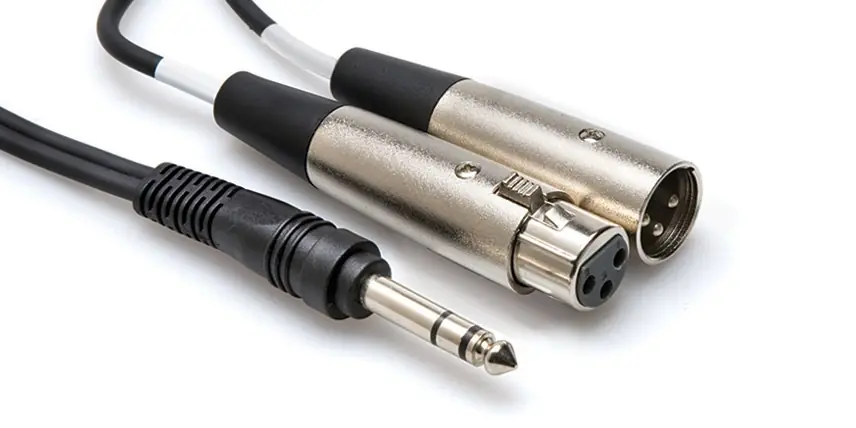 Super Sale 4pk Hosa Insert Cable 1/4 in TRS to XLR3M & XLR3F 4 meter SRC-204 SRC204 13 ft