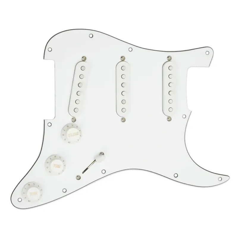 Affordable Seymour Duncan Yngwie Malmsteen YJM Fury Pickup Set Loaded Pickguard for Stratocaster, White
