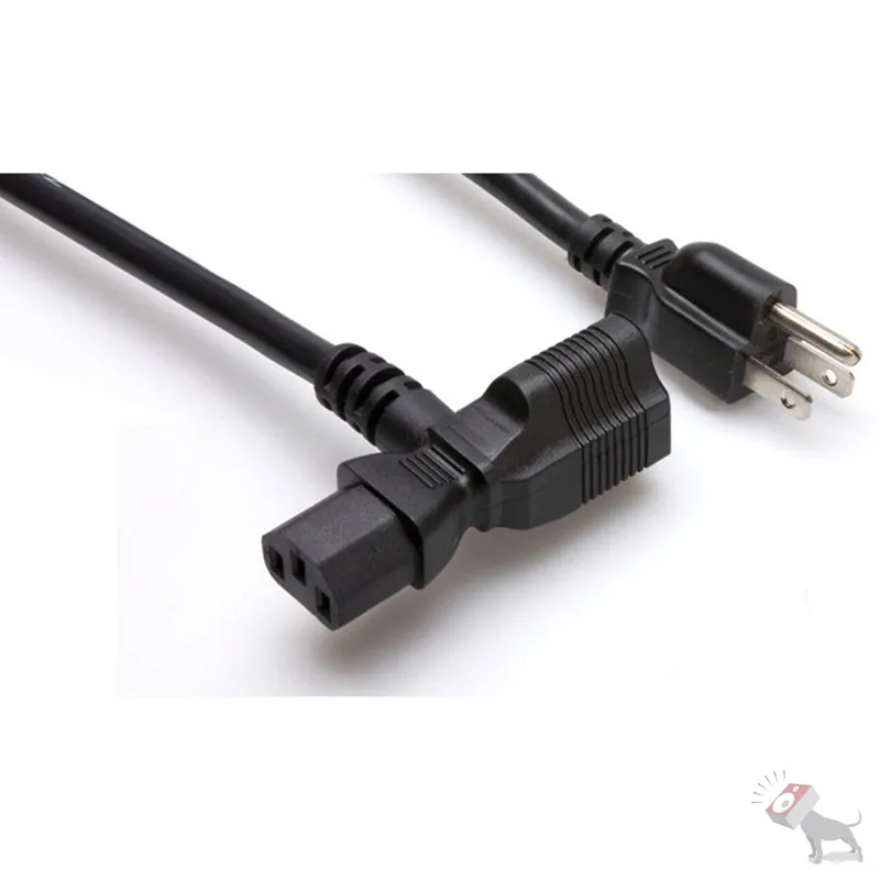 Hosa Technology PWD-401 Power Cord Piggy Back IEC C13 to NEMA 5-15P Cable PWD401 Handmade