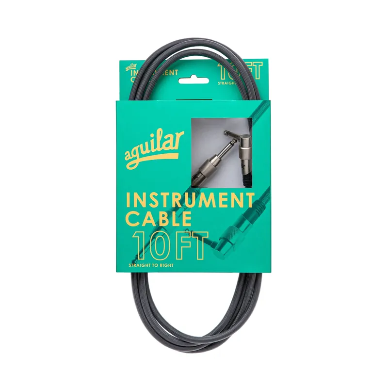 Aguilar AG INST-10RS Straight to Right Angle Instrument Cable, 10-Feet Buy Online
