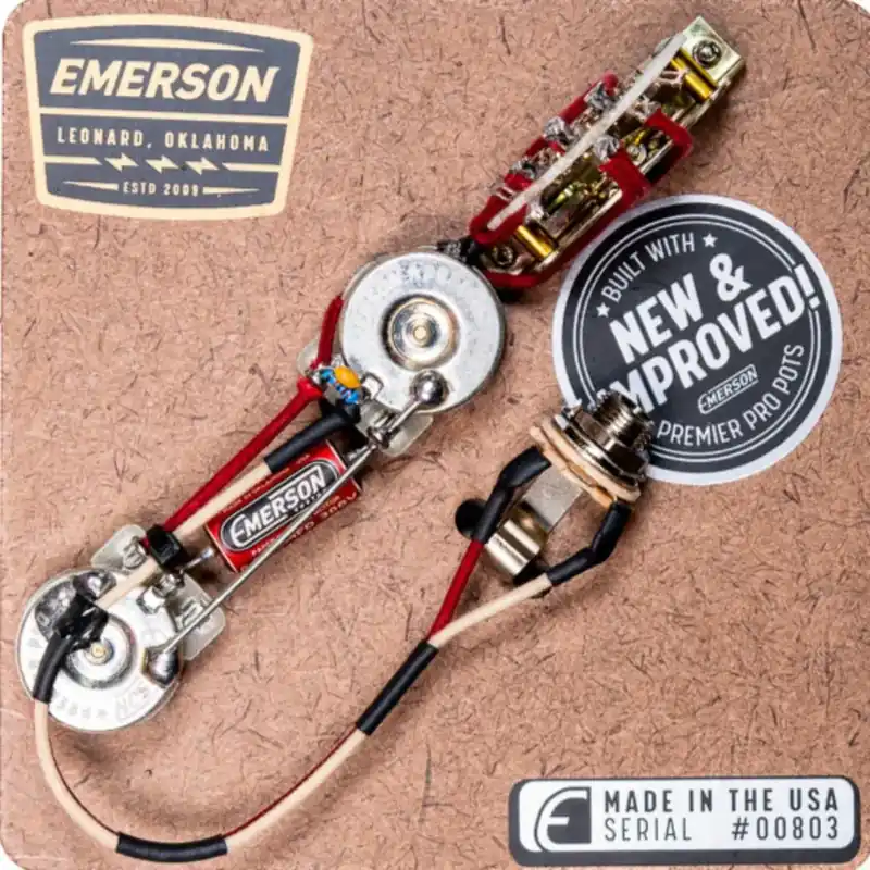 Latest Emerson Custom Telecaster 4-Way Prewired Guitar Wiring Harness Kit, 250K Ohm Pots