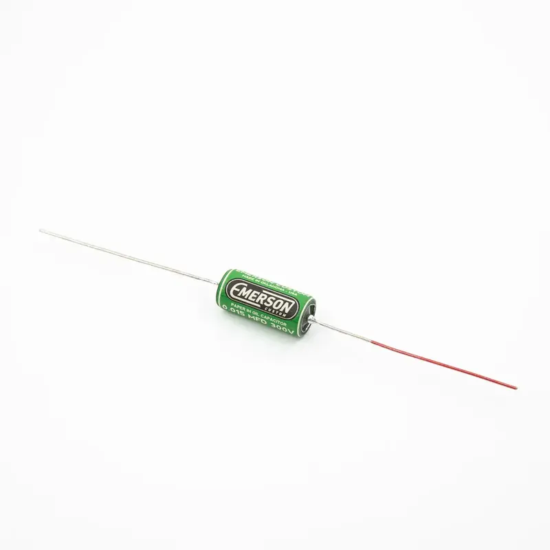Emerson Custom 0.015uf Emerson Paper-in-Oil Tone Capacitor, Green & Cream Graphics Money Back Guarantee