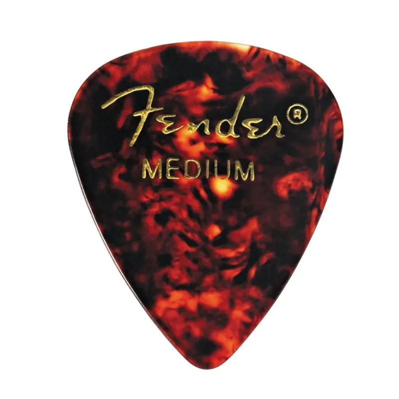 Fender Classic Celluloid Guitar Picks, 351 Shape, Tortoise Shell, 12-Pack Wholesale