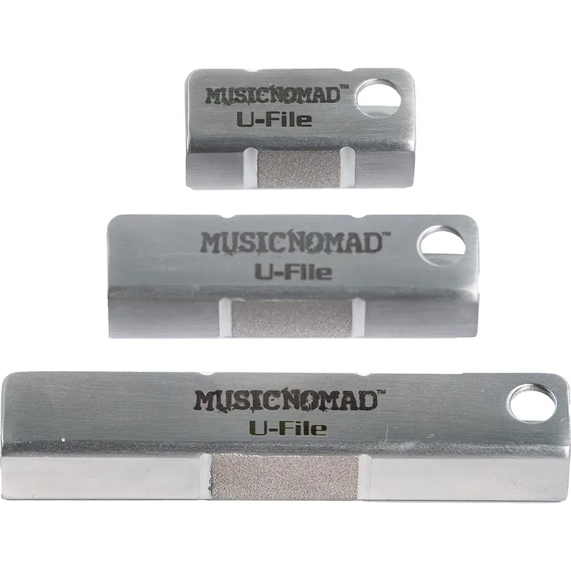 Best Choice Music Nomad MN813 Diamond U-File Guitar Fret Leveling Set, 3-Pack