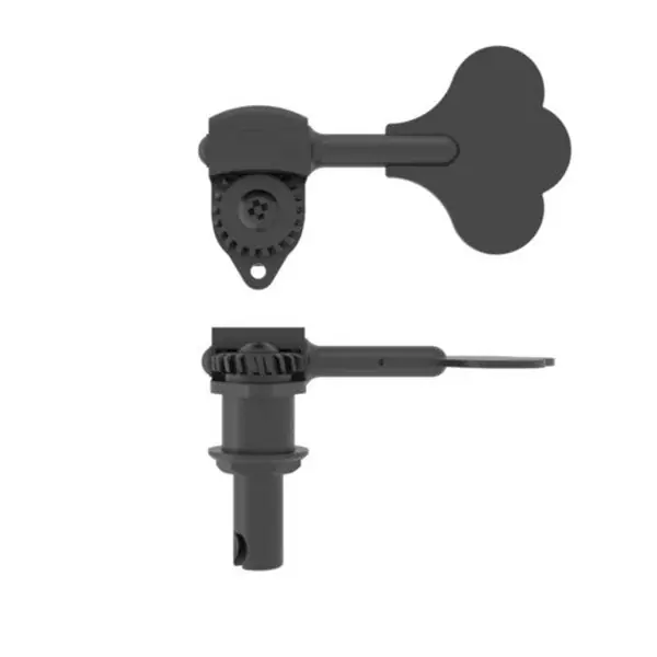 Hipshot 20670B USA Ultralite 3/8Bass Tuning Machine, Bass Side, Clover Key, Black Hassle-Free Returns