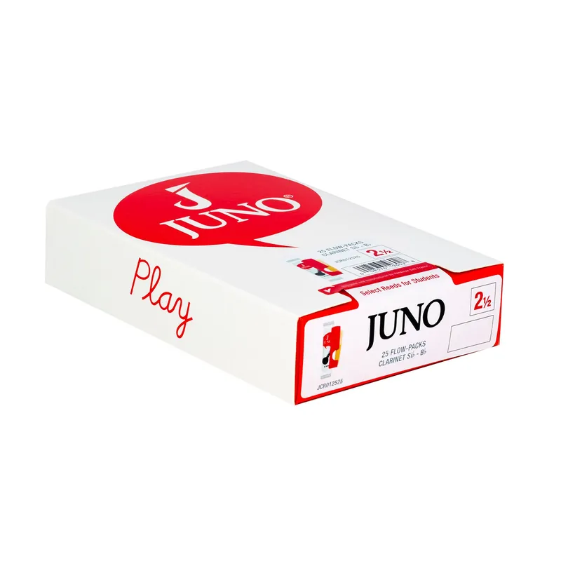 Editor’s Pick Juno JCR012525 Bb Clarinet Reeds, Strength #2.5, Box of 25
