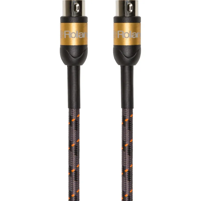 Same Day Shipping Roland RMIDI-G15 Gold Series MIDI Cable, Straight to Straight, 15ft