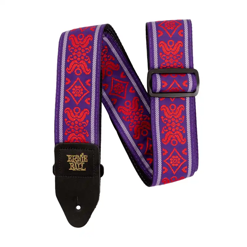 Ernie Ball 5330 2Wide Royal Flush Red Jacquard Guitar / Bass Strap, 41 -72Long Special Offer