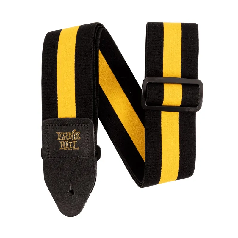 Holiday Sale Ernie Ball 5328 2Wide Stretch Comfort 41 -72Guitar / Bass Strap, Racer Yellow