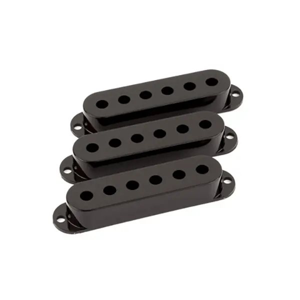 Order Now Fender 0991364000 Pickup Covers Set for Stratocaster Guitar, Black