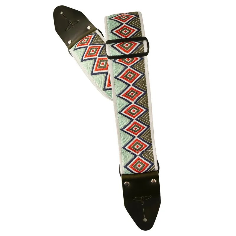 PRS Paul Reed Smith 2.75Wide Retro Jacquard Guitar Strap, Green and Red Limited Time
