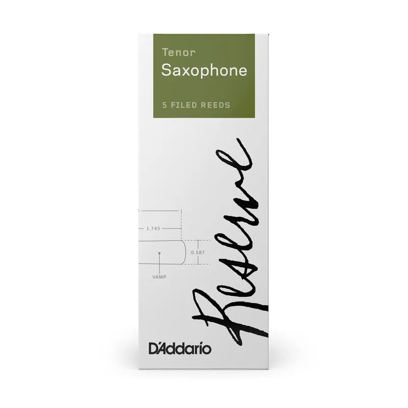 D'Addario DKR0525 Reserve Tenor Saxophone Reed 5-Pack, Strength 2.5 Fresh Stock