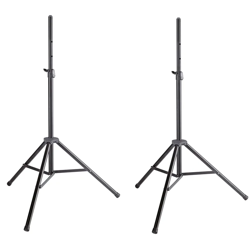 Direct From Manufacturer K&M Konig and Meyer 21471-000-55 Aluminum Speaker Stand w/ Integrated Shock Absorber (Pair)