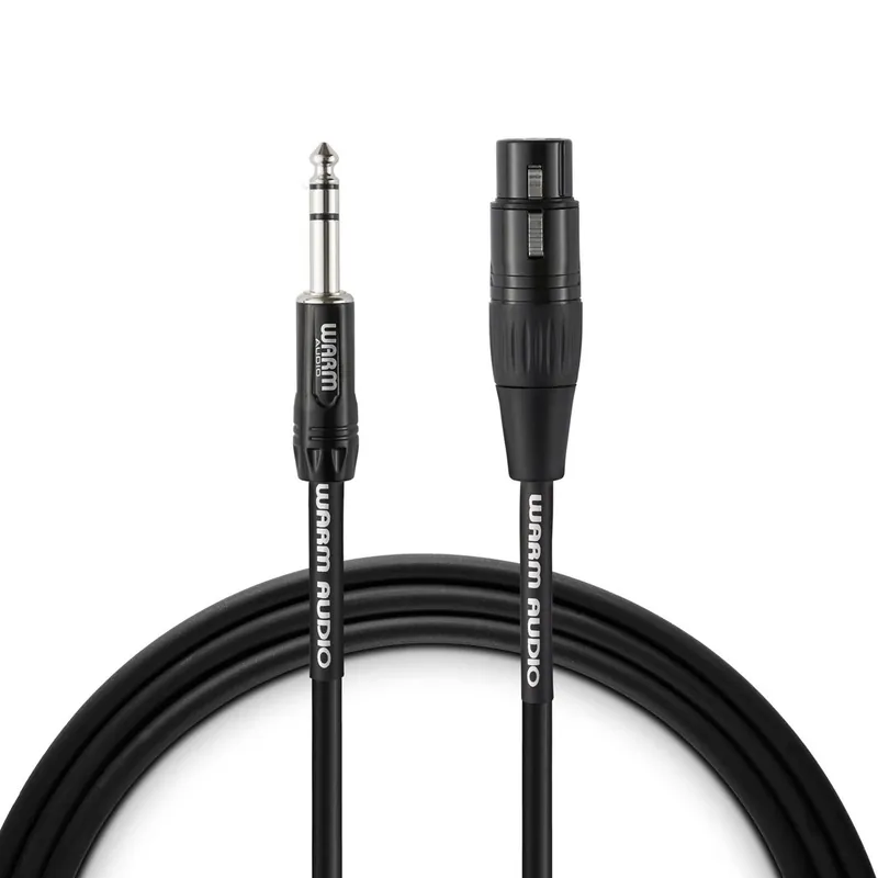 Shop Now Warm Audio PRO-XLRF-TRSM-6 Pro Series Cable, XLR Female to TRS Male, 6'