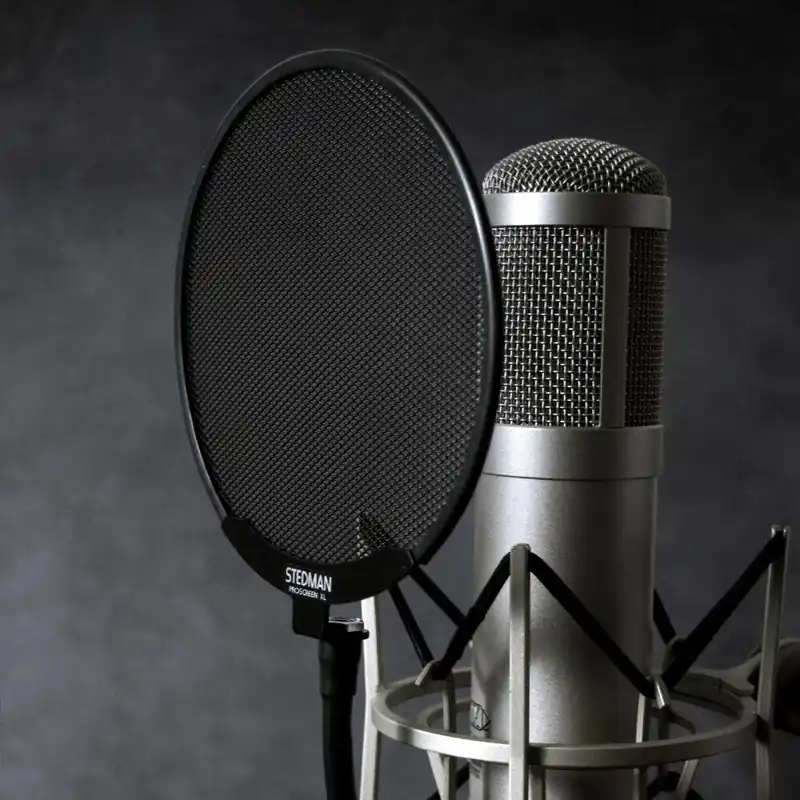 Stedman PSXL Proscreen XL Black 6.125Metal Pop Filter with 13Gooseneck Luxury