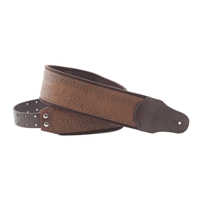 In Demand RightOn! Straps B-Sandokan Woody Guitar or Bass Strap, 3'' Wide, 38''-60'' Long