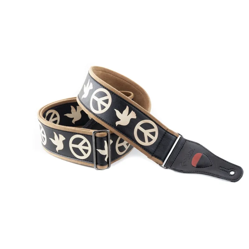 Weekend Sale RightOn! Straps Legend Peace & Doves Guitar or Bass Strap, 2' Wide, 35''-59'' Long