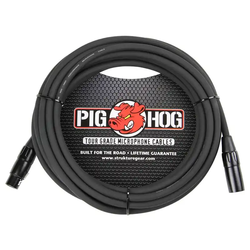 Pig Hog PHM30 8mm 30ft XLR-XLR Microphone Cable, Black Sale