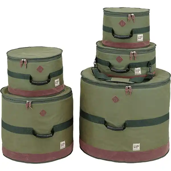Tama Powerpad Designer 5-Piece Drum Kit Bag Set, Moss Green Must Have