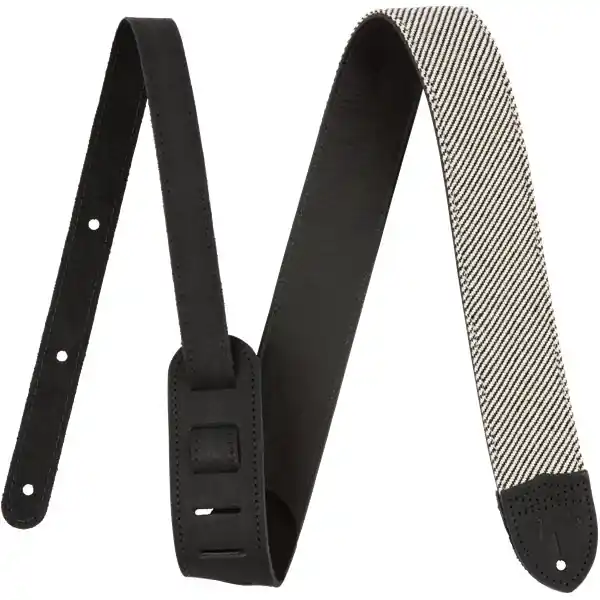 Crafted Fender 2Black Tweed Guitar / Bass Strap, USA Made